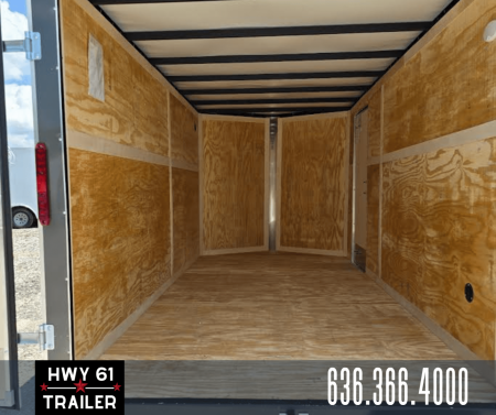New 2025 Homesteader 7X14 TA Enclosed Trailer, 35K Axles,  6'5" Interior Height, .030 Exterior, Intrepid package, Gray