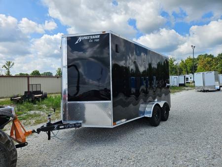 New 2027 Homesteader Trailer 7X14 TA Enclosed Trailer, 35K Axles, 7'Interior Height, .080 polycore,Translucent Ceiling, Intrepid package Cargo / Enclosed Trailer
