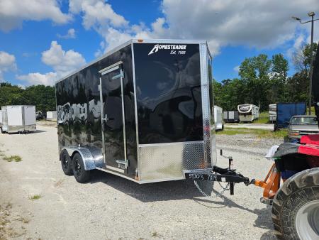 New 2027 Homesteader Trailer 7X14 TA Enclosed Trailer, 35K Axles, 7'Interior Height, .080 polycore,Translucent Ceiling, Intrepid package Cargo / Enclosed Trailer