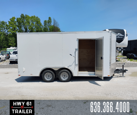 New 2025 Quality Cargo 8.5x16 TA Enclosed Trailer,  35K Axles, 7' Interior Height, .080 Polycore