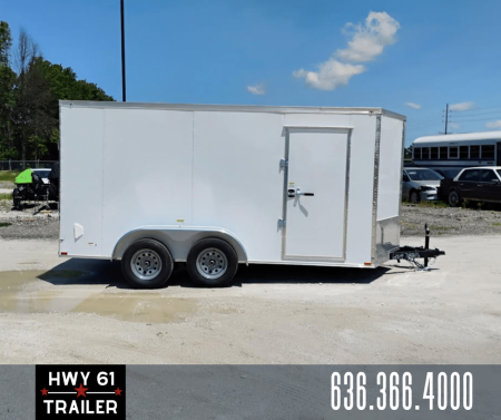 New 2025 Quality Cargo 7x14 TA Enclosed Trailer, 6'6  Interior Height, 35K Axles