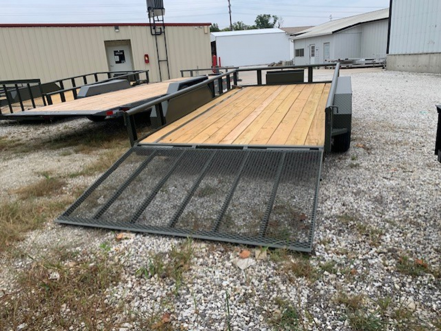 New 2025 MEB 77x14 TA Pipe Rail Utility Trailer, straight deck with 48 ...
