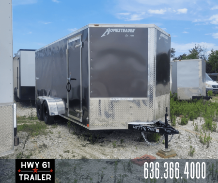 New 2026 Homesteader 7x16 ta Cargo/enclosed trailer, 7' interior height, 35k axles, .030 exterior