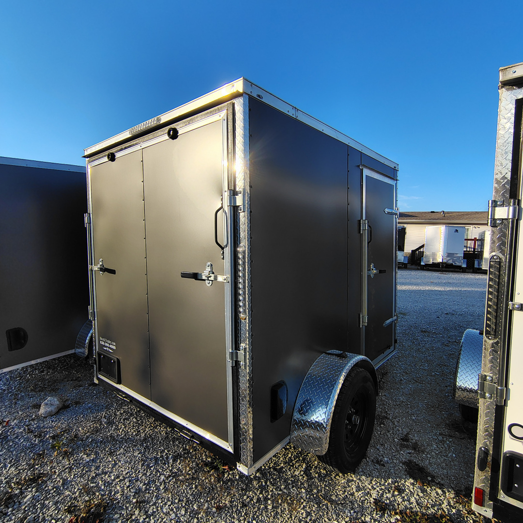 New 2025 Mammoth Cargo 6x8 SA Enclosed Trailer, 35K Axle, 6'3" Interior Height,, .080 Polycore Exterior