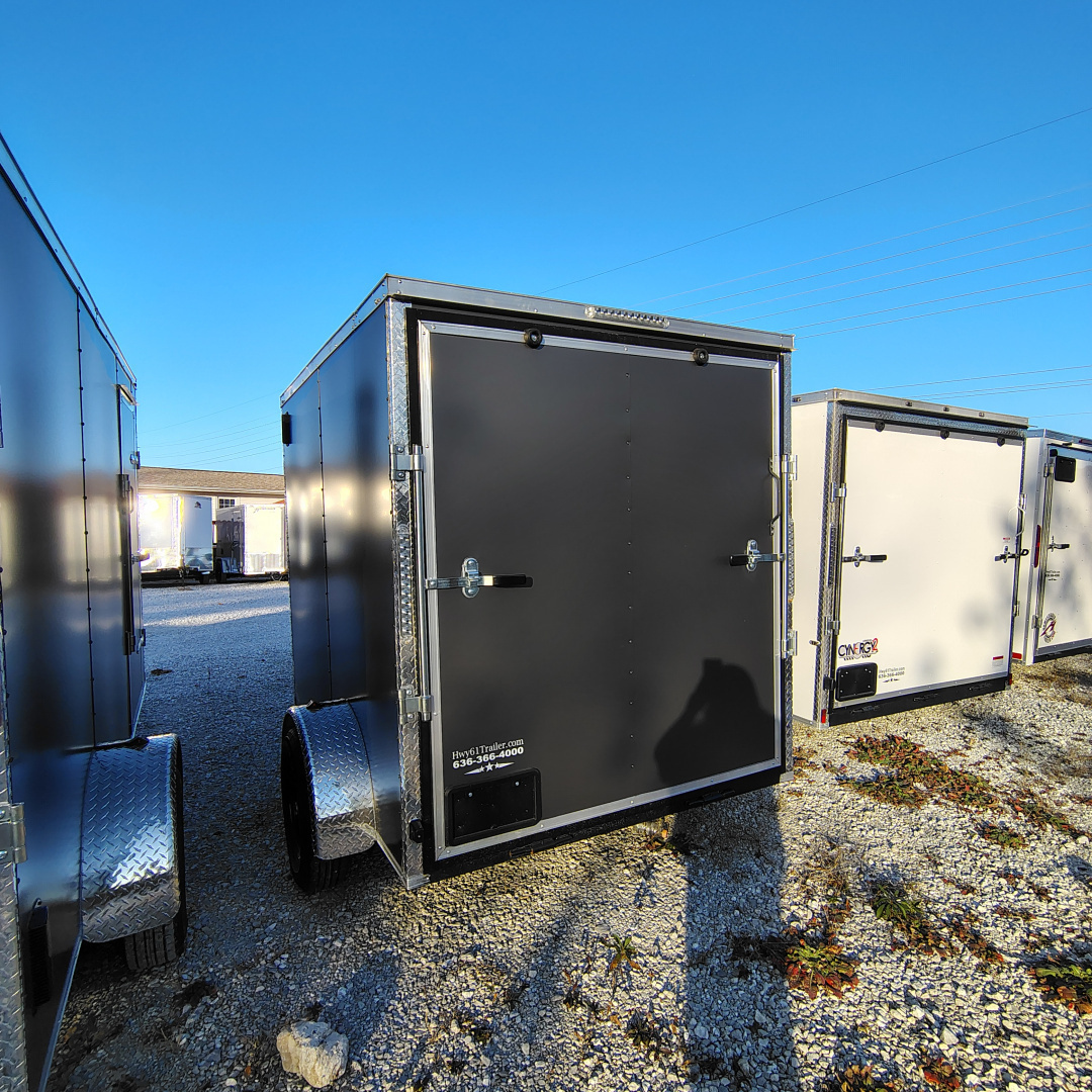 New 2025 Mammoth Cargo 6x8 SA Enclosed Trailer, 35K Axle, 6'3" Interior Height,, .080 Polycore Exterior