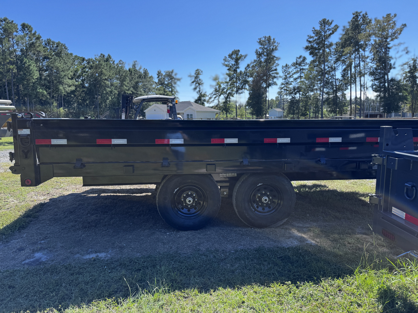 New 2025 Iron Bull 96"x16' 14K Deck-over Fold Down Sides Dump Trailer