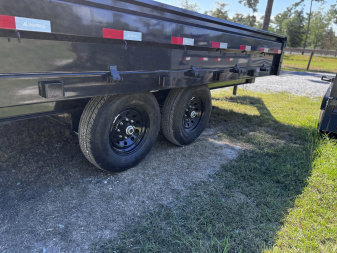 New 2025 Iron Bull 96"x16' 14K Deck-over Fold Down Sides Dump Trailer