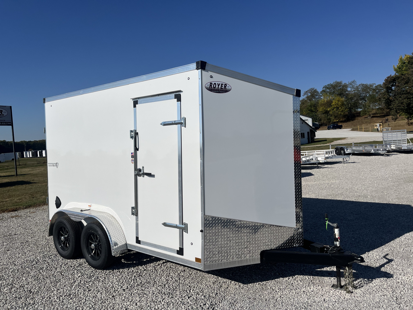New 2026 Stealth Trailers Titan 7X12x84" w/ RAMP DOOR .080 POLYCORE Cargo / Enclosed Trailer