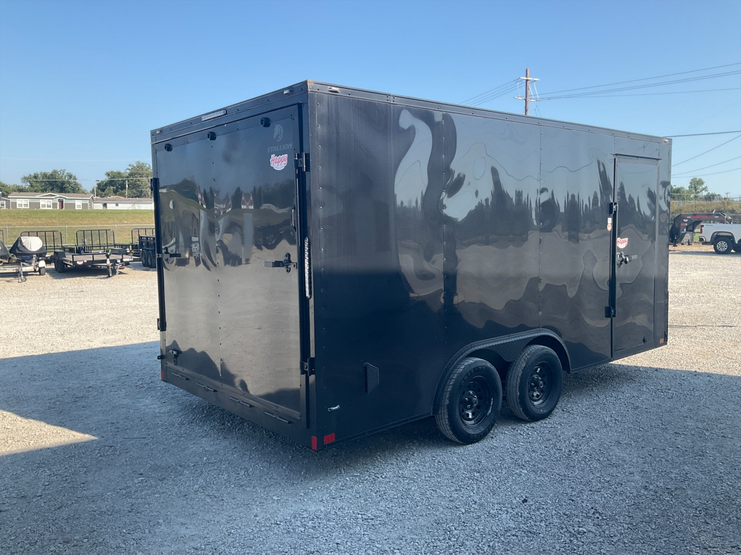 Used 2024 Stallion 8'x16' Enclosed Trailer