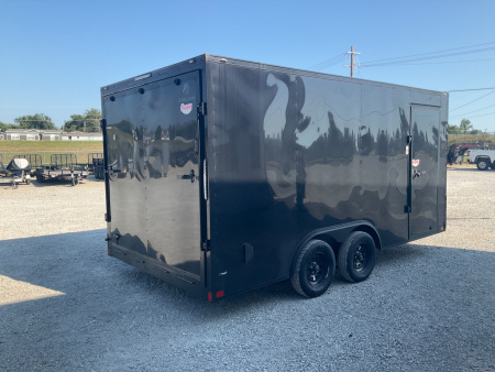 Used 2024 Stallion 8'x16' Enclosed Trailer
