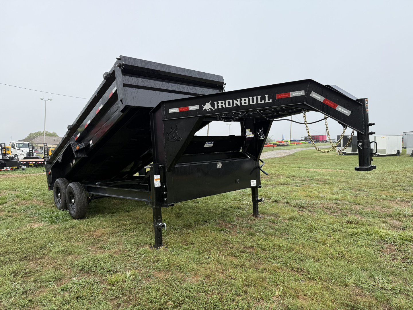 New 2025 Iron Bull DTG 14K 7X16 GOOSENECK SCISSOR LIFT Dump Trailer