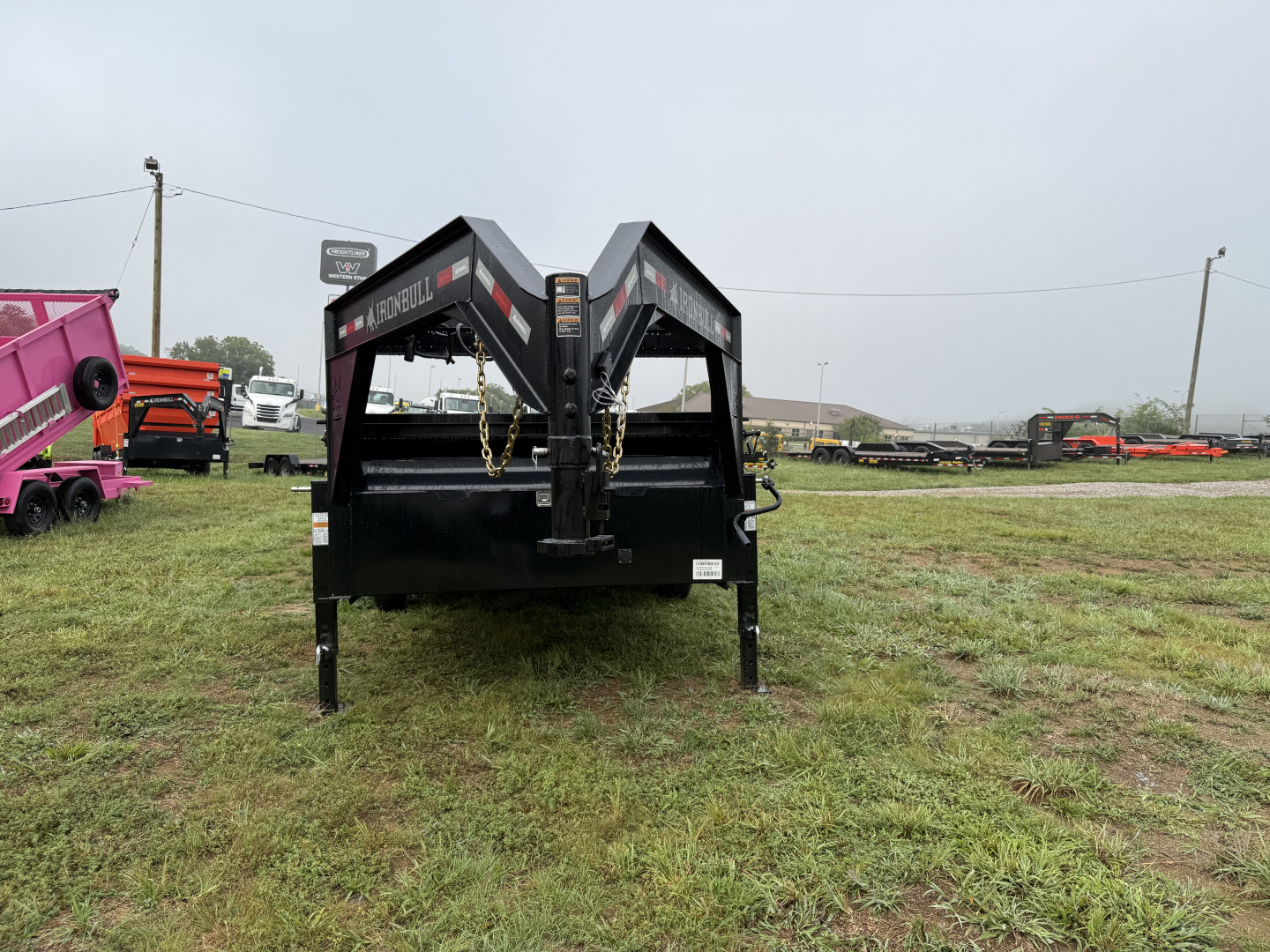 New 2025 Iron Bull DTG 14K 7X16 GOOSENECK SCISSOR LIFT Dump Trailer