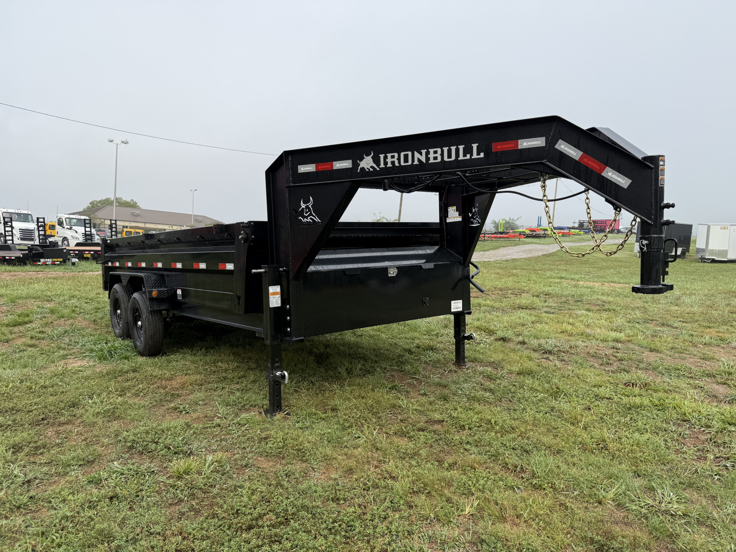 New 2025 Iron Bull DTG 14K 7X16 GOOSENECK SCISSOR LIFT Dump Trailer