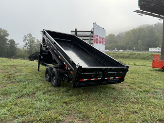 New 2025 Iron Bull DTG 14K 7X16 GOOSENECK SCISSOR LIFT Dump Trailer