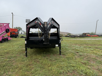 New 2025 Iron Bull DTG 14K 7X16 GOOSENECK SCISSOR LIFT Dump Trailer