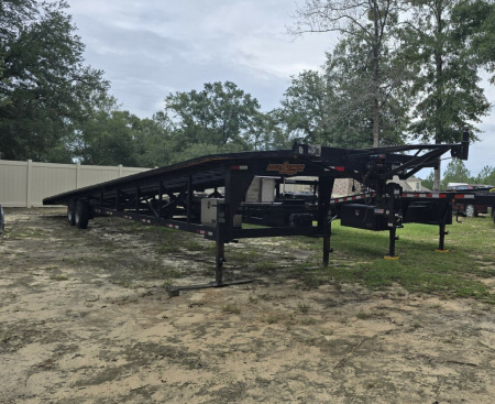 Used 2018 Down 2 Earth Trailers 51' 3 CAR WEDGE Car Hauler