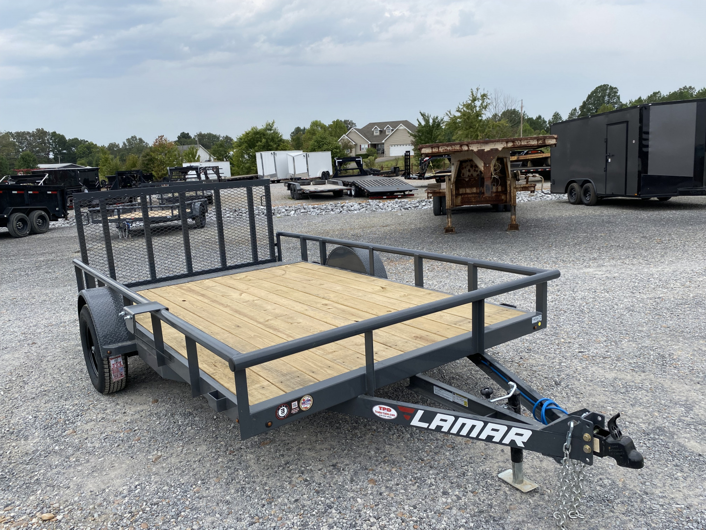 New 2026 Lamar 83"X12' 3K Utility Trailer