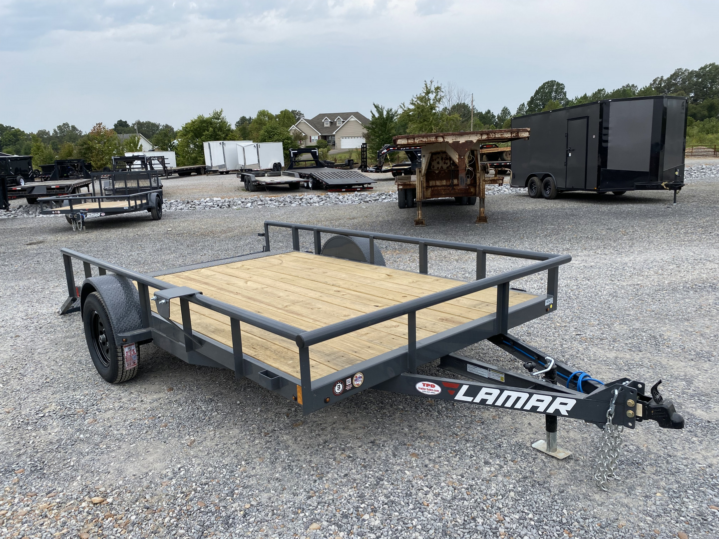 New 2026 Lamar 83"X12' 3K Utility Trailer