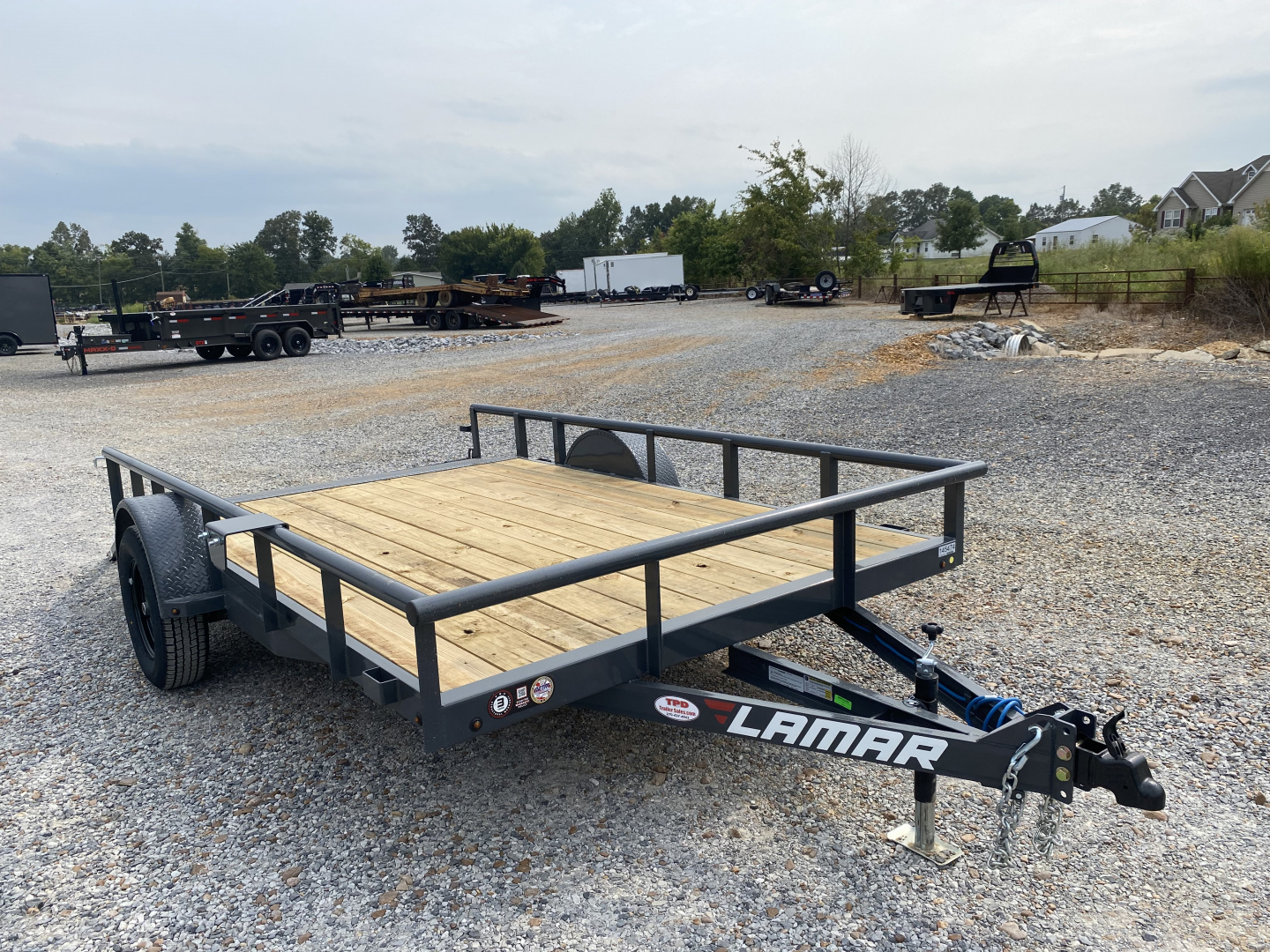 New 2026 Lamar 83"X12' 3K Utility Trailer