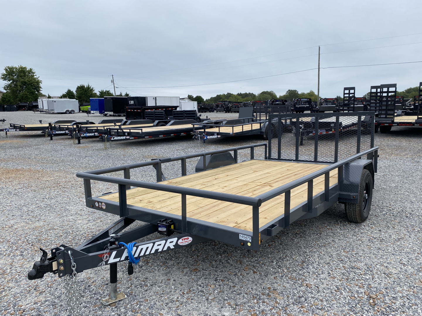 New 2026 Lamar 83"X14' 5K Utility Trailer