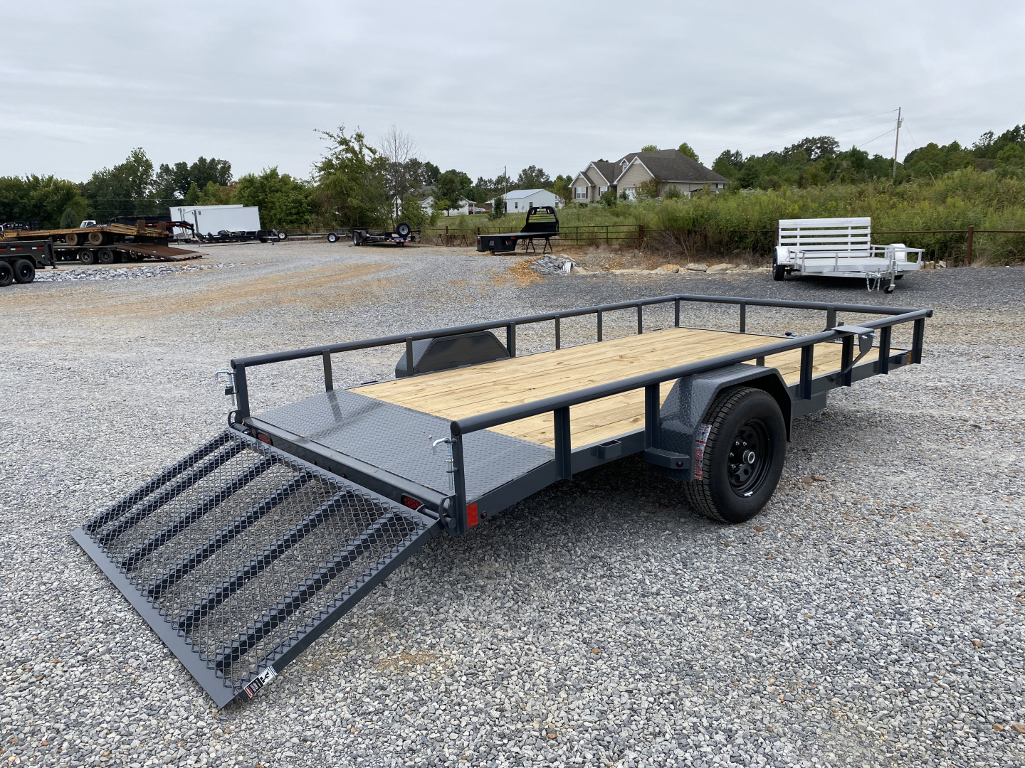 New 2026 Lamar 83"X14' 5K Utility Trailer