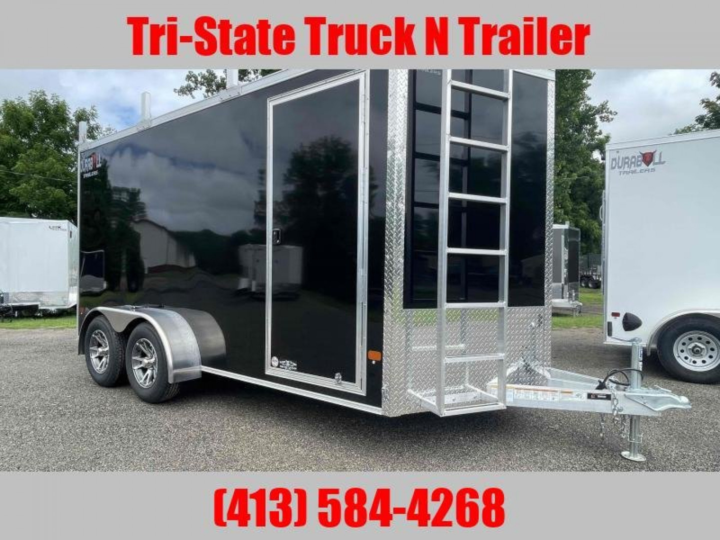 New 2026 Durabull 7x14 All aluminum Enclosed Contractor Barn doors