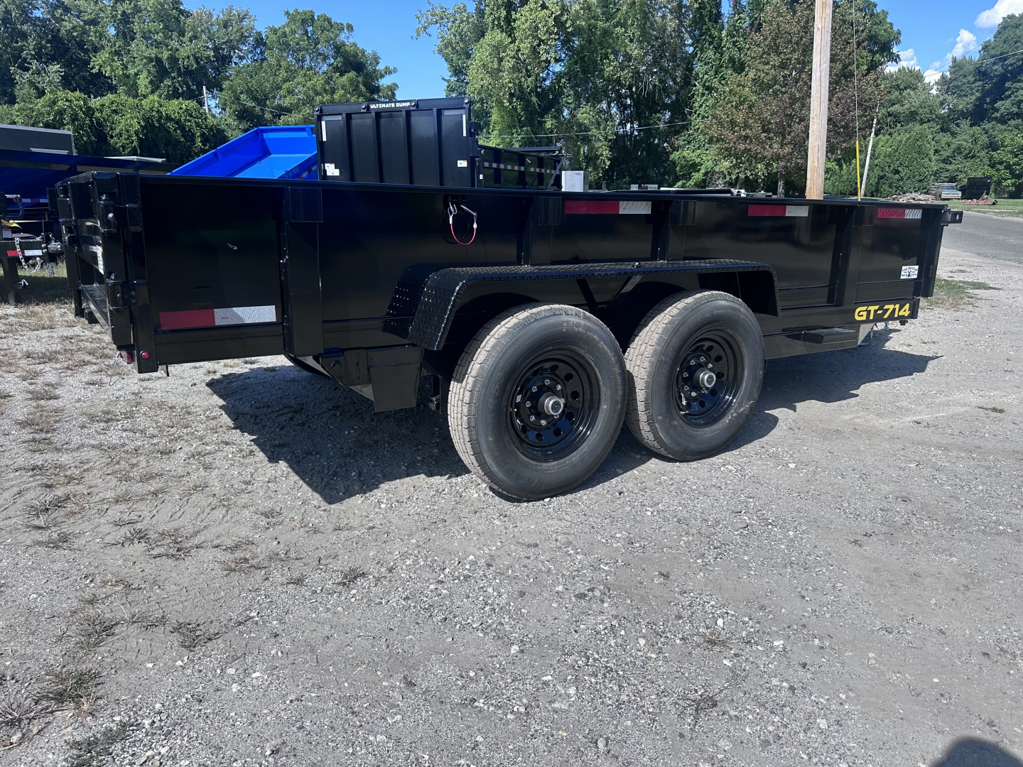New 2026 Griffin GT 7x14E 14K GVW Dump Trailer with ramps