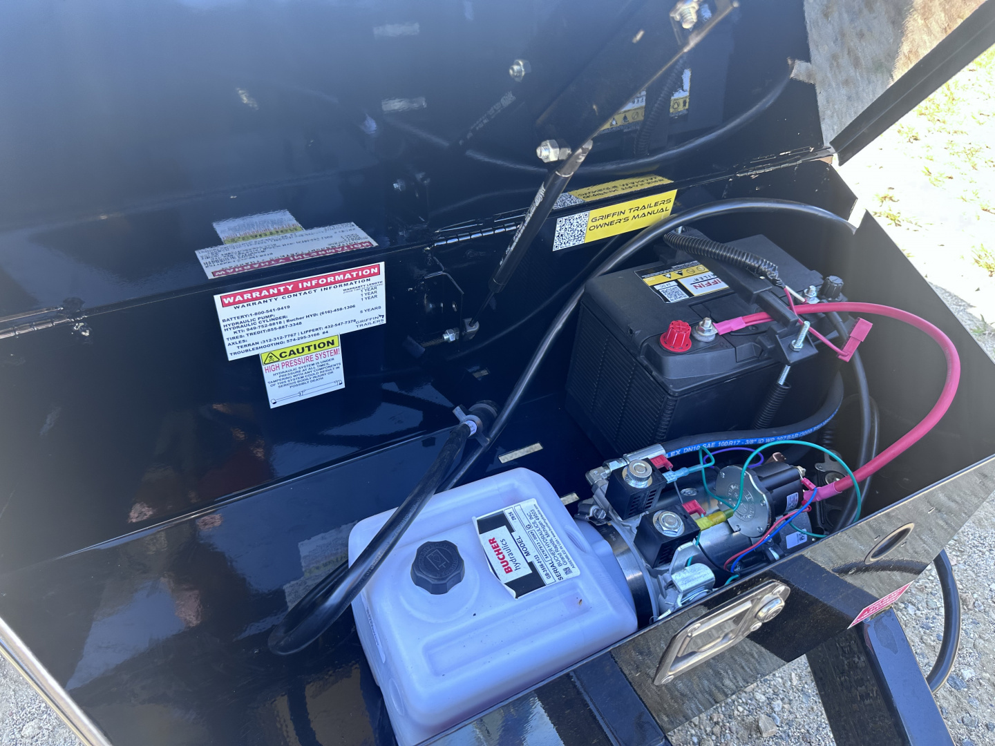 New 2026 Griffin GT 7x14E 14K GVW Dump Trailer with ramps