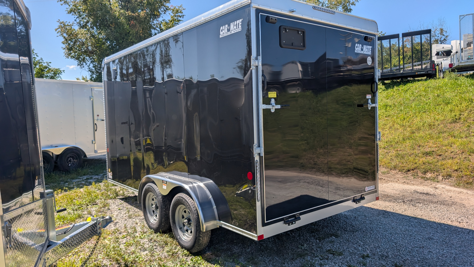 New 2026 Car Mate 7x16 HD Custom Cargo Trailer w/ Ramp Door (84" Inside)