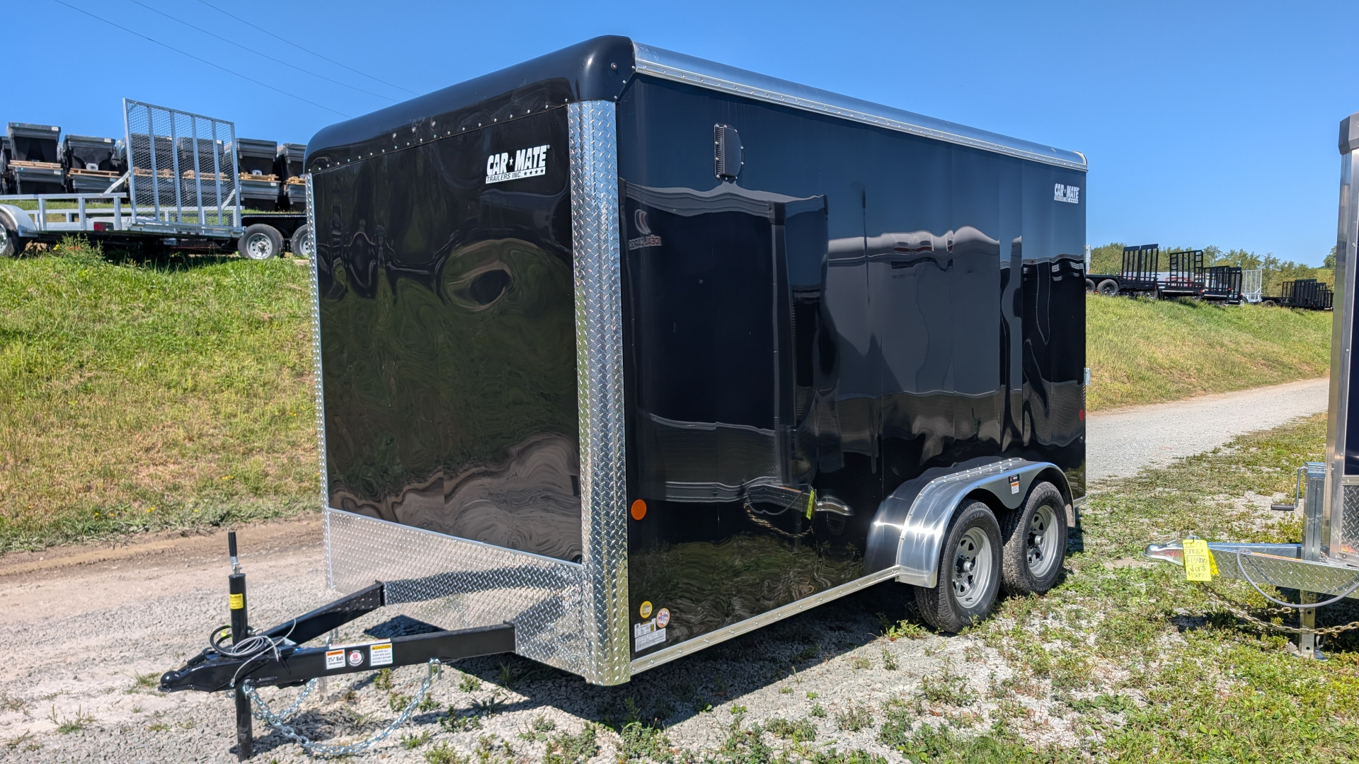New 2026 Car Mate 7x16 HD Custom Cargo Trailer w/ Ramp Door (84" Inside)