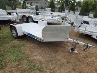 Used 2010 USED 5 x 10 Mission Aluminum Motorcycle Trailer, 2.2k GVWR