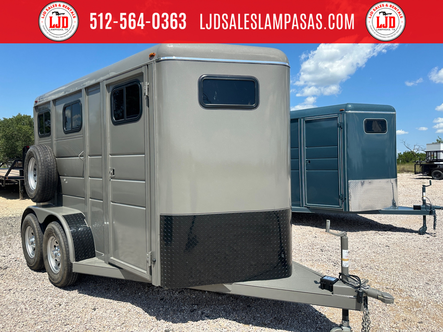 New 2026 Calico - 6'X13'X7' - 2 Horse Slant - Ranch King Pkg.