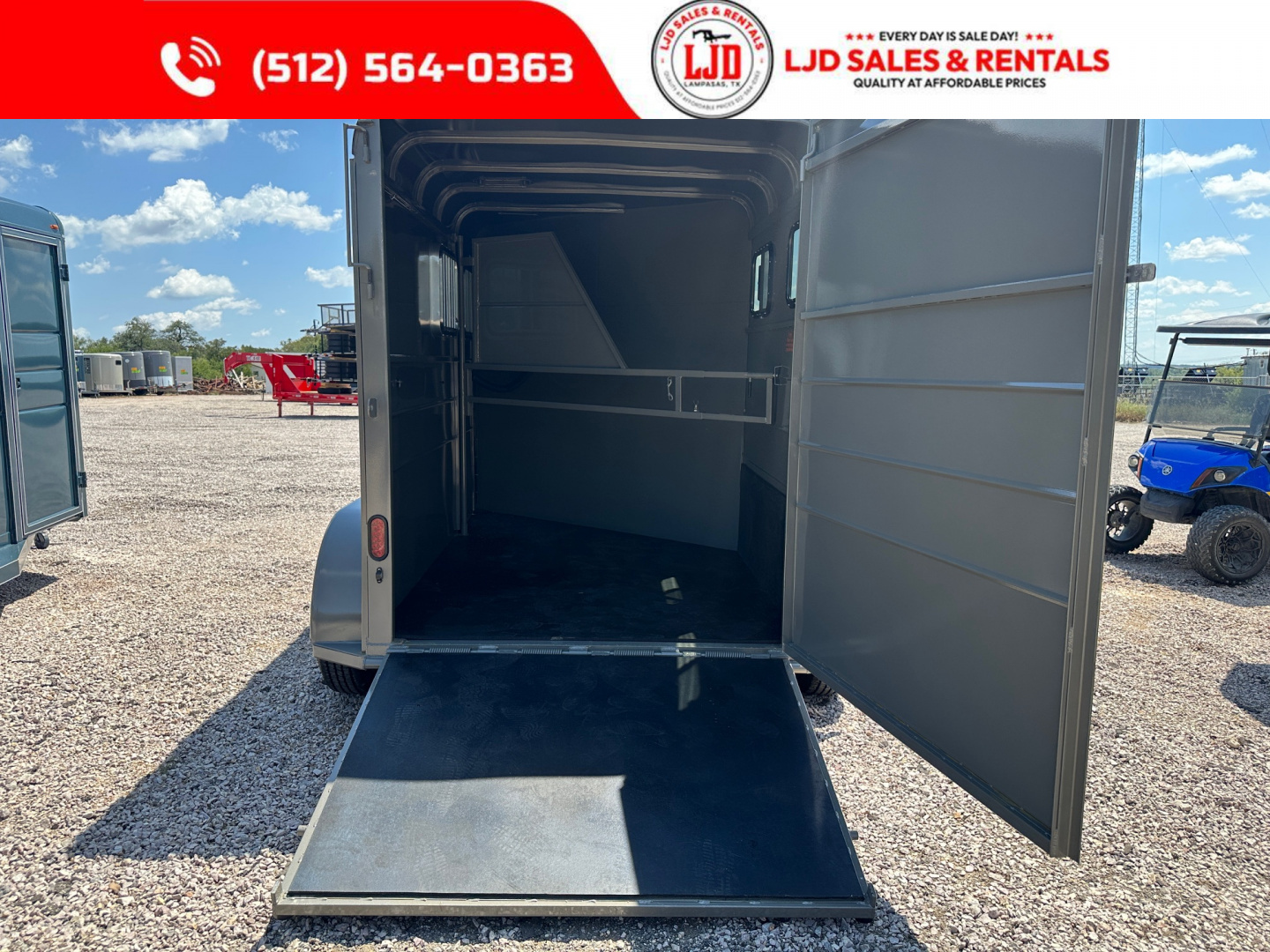 New 2026 Calico - 6'X13'X7' - 2 Horse Slant Trailer - Ranch King Pkg.