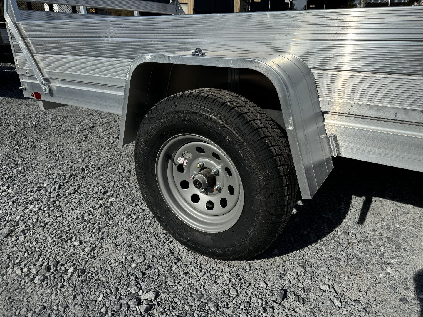 New 2026 Aluma 6812H-ESA-S-TG One Foot Sides, One Piece Gate Utility Trailer