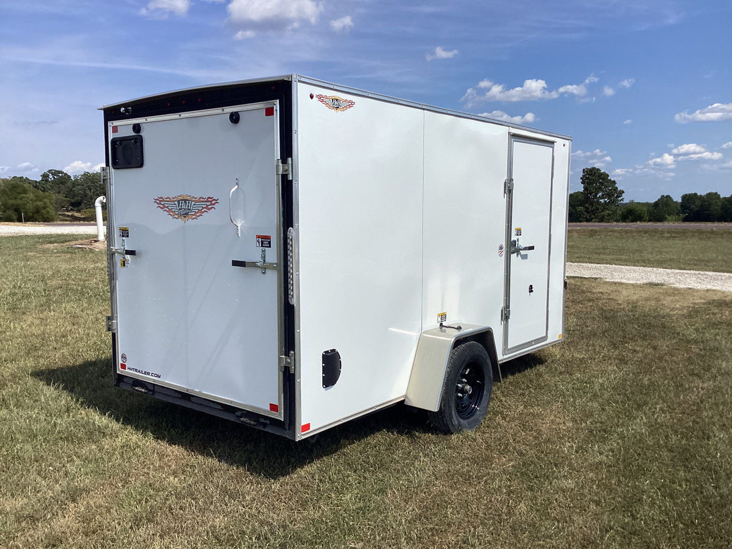 New 2025 H&H Trailers 6x12 Flat Top V Nose Cargo / Enclosed Trailer