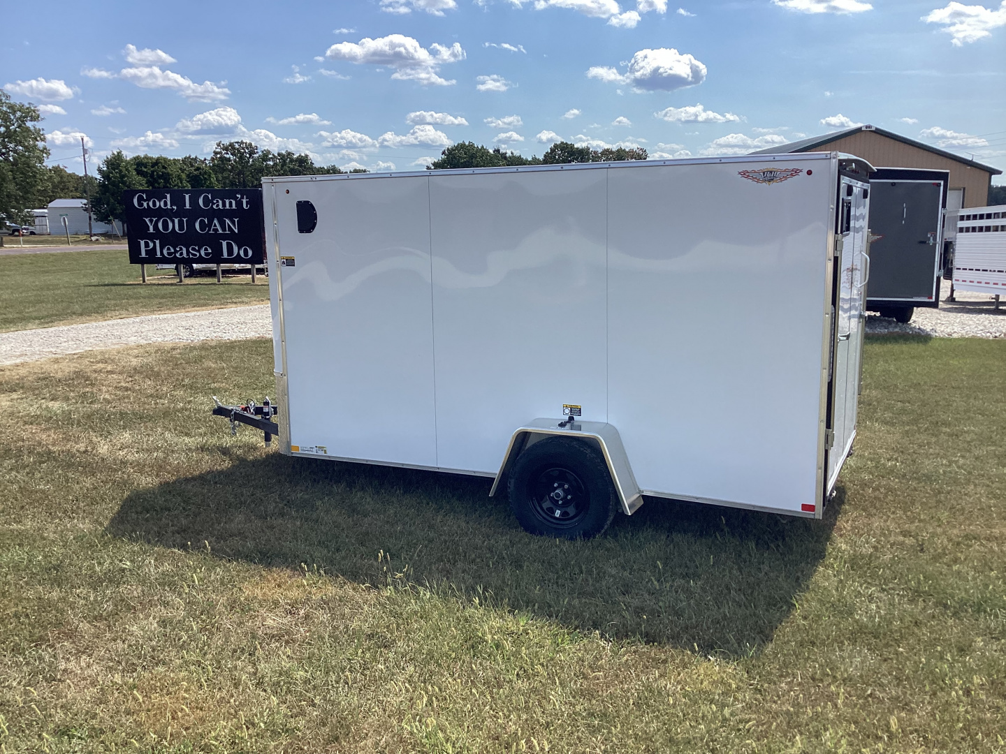 New 2025 H&H Trailers 6x12 Flat Top V Nose Cargo / Enclosed Trailer