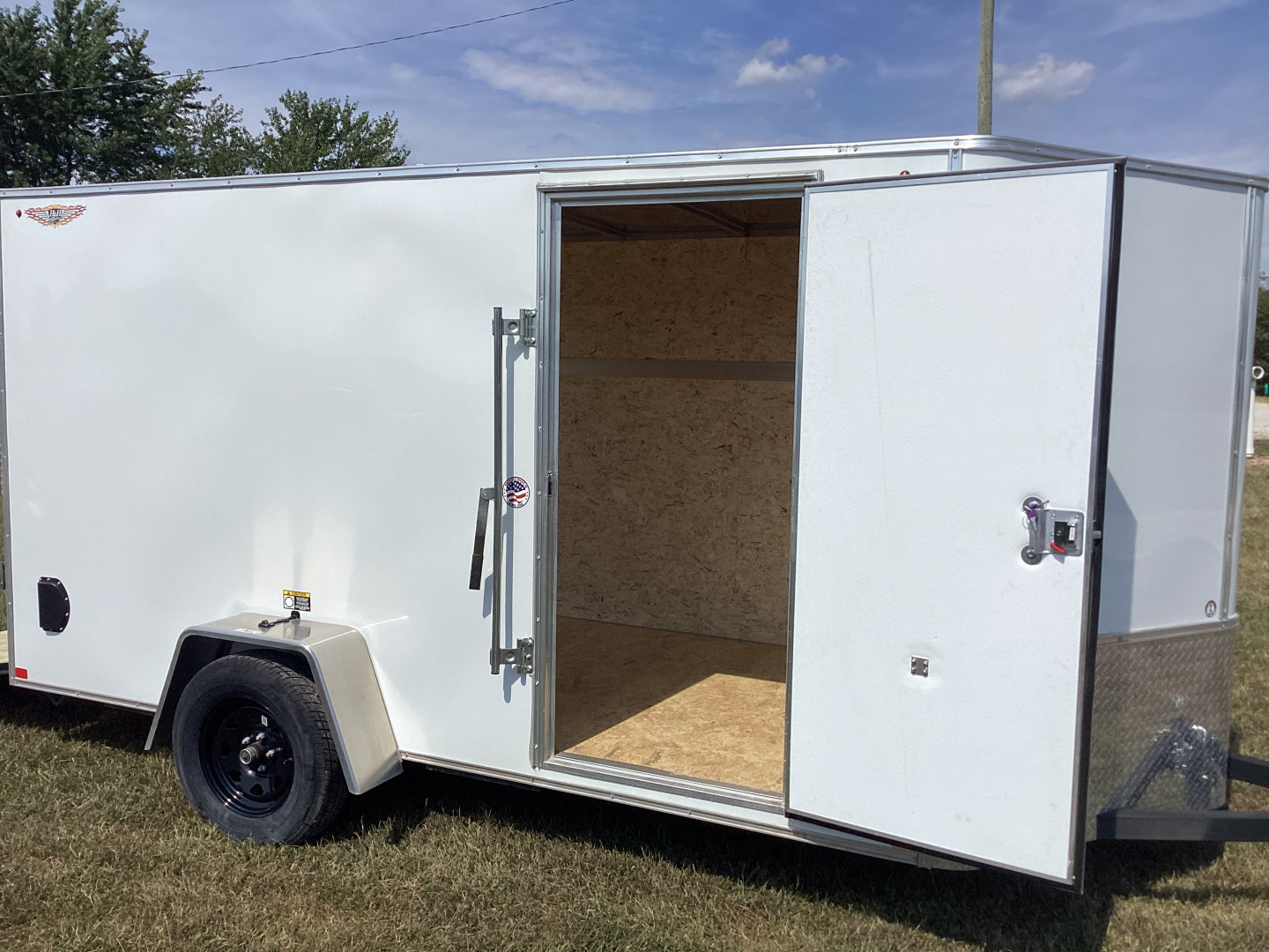 New 2025 H&H Trailers 6x12 Flat Top V Nose Cargo / Enclosed Trailer