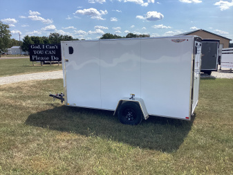 New 2025 H&H Trailers 6x12 Flat Top V Nose Cargo / Enclosed Trailer