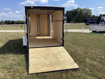 New 2025 H&H Trailers 6x12 Flat Top V Nose Cargo / Enclosed Trailer