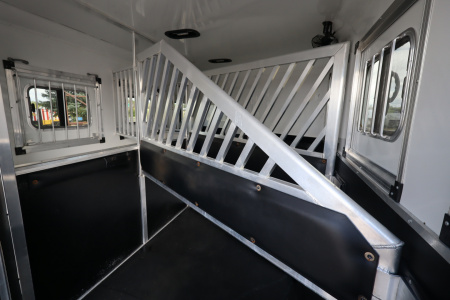 Used 2017 Bison Trailers 3 Horse LQ W/Slide-out Horse Trailer