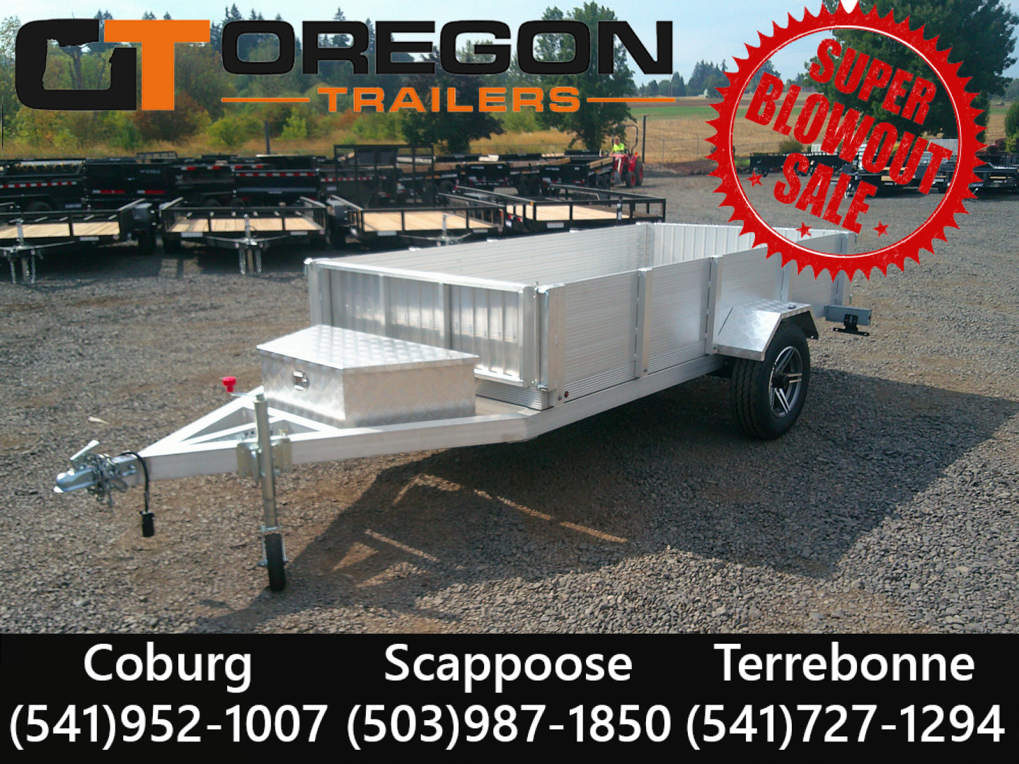 New 2025 Eagle 5x10 Aluminum 3K Dump Trailer