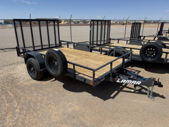 New 2026 Lamar Trailers 83X12 UC S/A FOLD-IN GATE Utility Trailer
