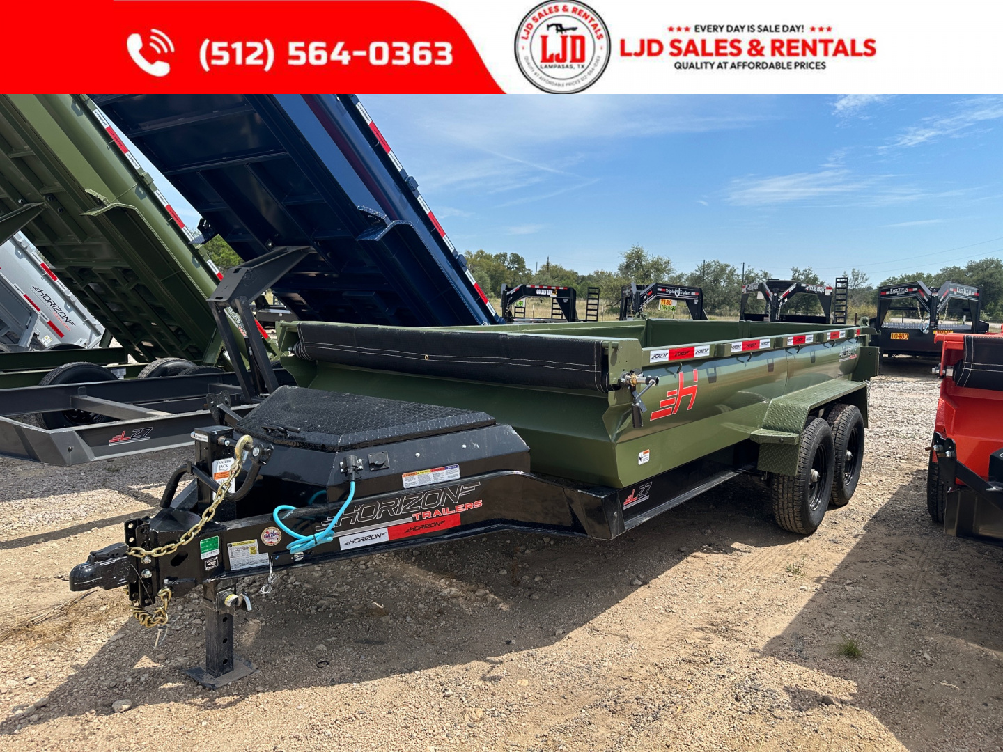 New 2026 Horizon - 7' X 14' X 2' Dump Trailer - 14K GVWR