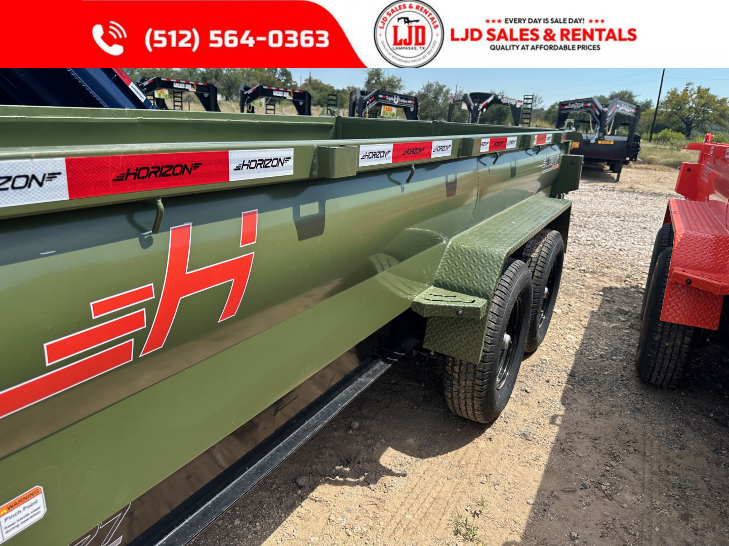 New 2026 Horizon - 7' X 14' X 2' Dump Trailer - 14K GVWR