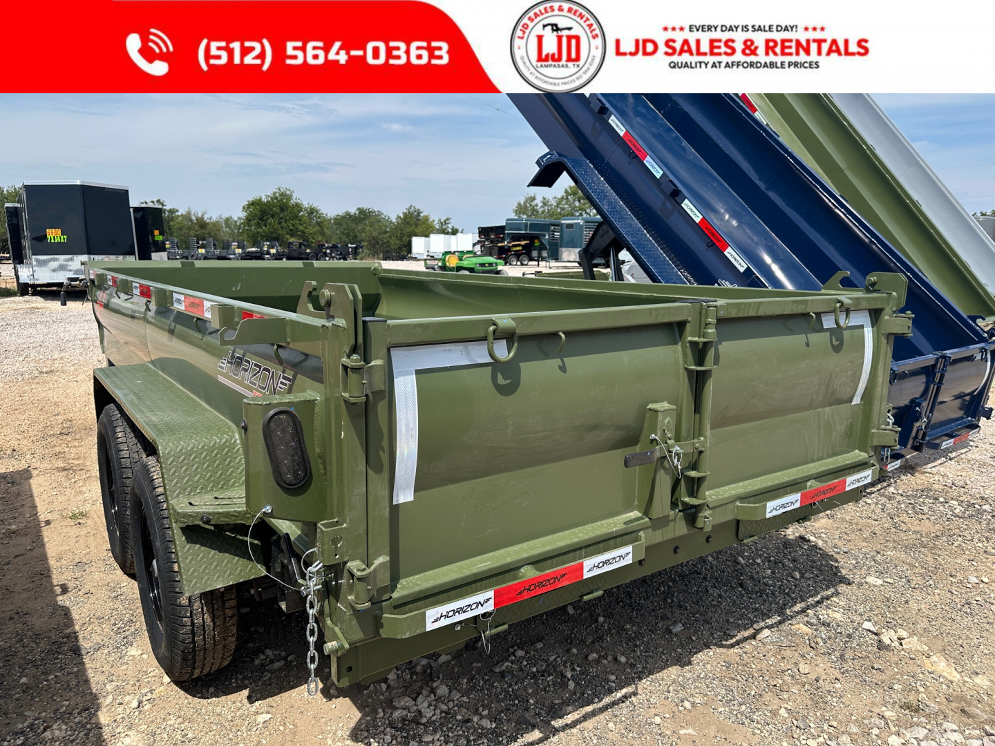 New 2026 Horizon - 7' X 14' X 2' Dump Trailer - 14K GVWR