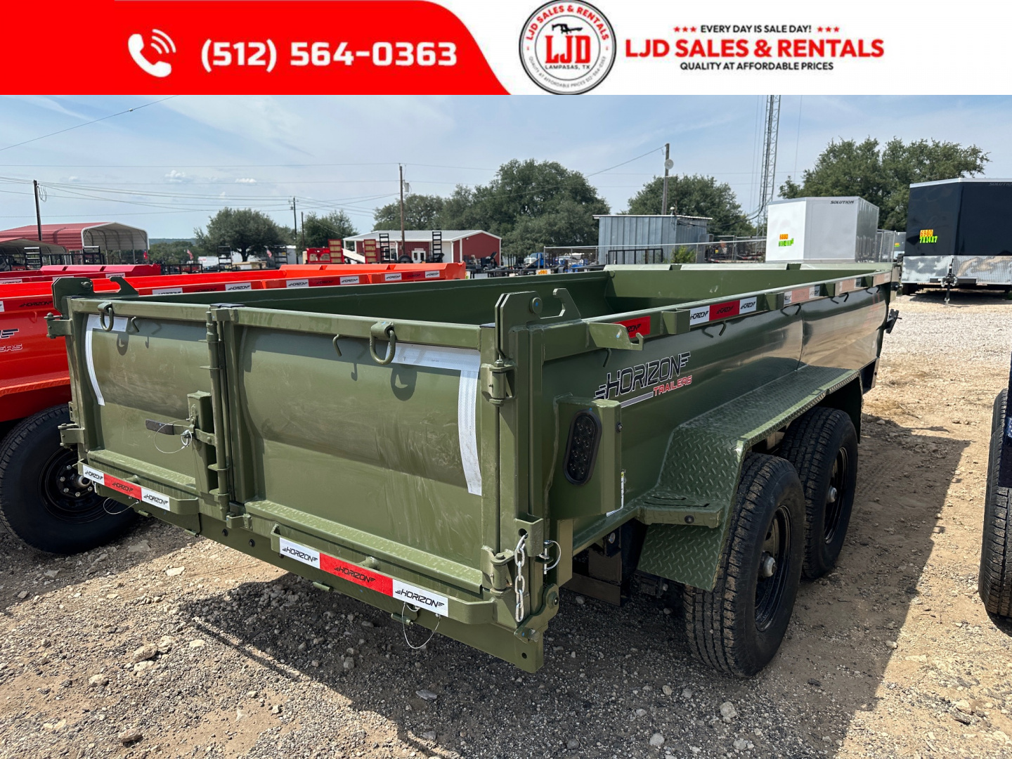 New 2026 Horizon - 7' X 14' X 2' Dump Trailer - 14K GVWR