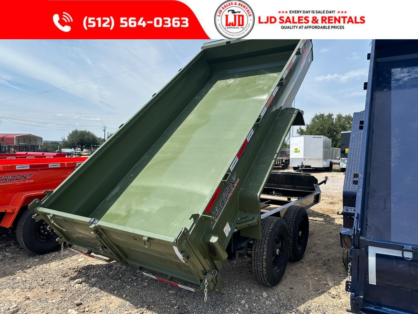 New 2026 Horizon - 7' X 14' X 2' Dump Trailer - 14K GVWR