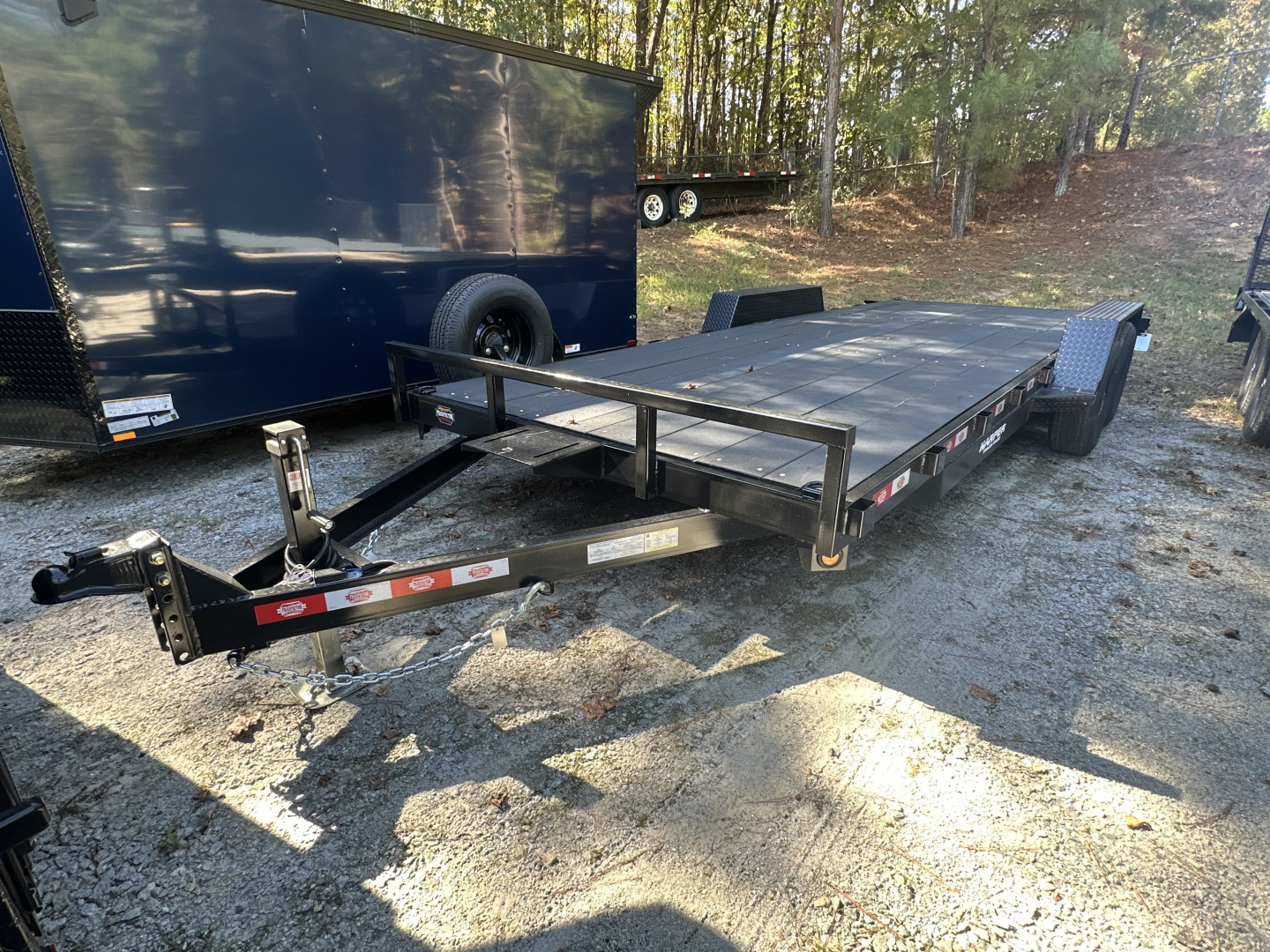 New 2026 COVERED WAGON 7X20 10K STRAIGHT DECK CAR HAULER WITH COBRA LINED FLOOR/ALUMINUM RAMPS