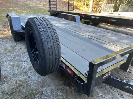 New 2026 COVERED WAGON 7X20 10K STRAIGHT DECK CAR HAULER WITH COBRA LINED FLOOR/ALUMINUM RAMPS