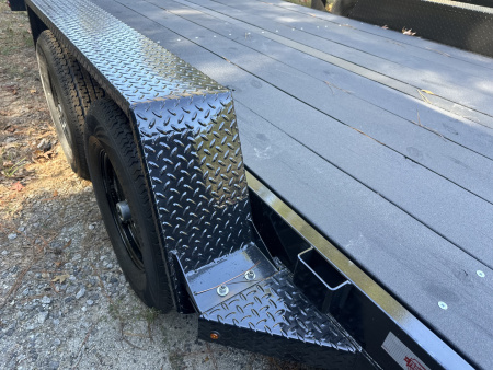 New 2026 COVERED WAGON 7X20 10K STRAIGHT DECK CAR HAULER WITH COBRA LINED FLOOR/ALUMINUM RAMPS